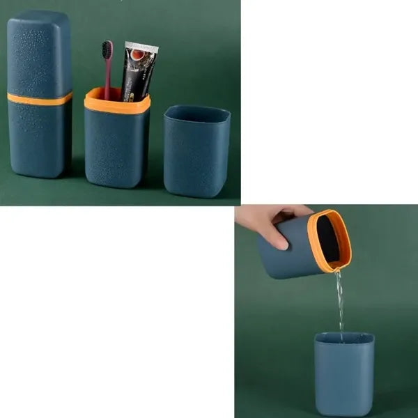 Toothbrush Travel Holder with Cup Portable