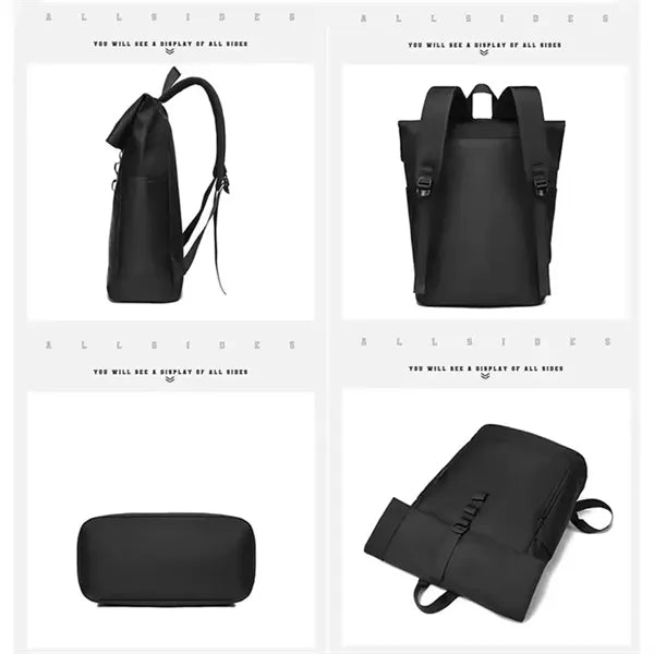 Anti-Theft Rolltop Laptop Backpack