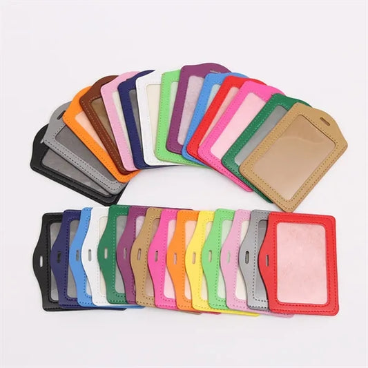 PU Leather Badge Holder