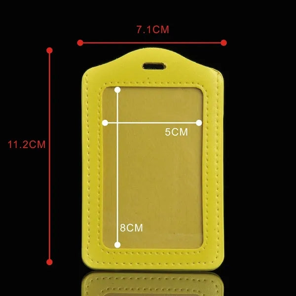 PU Leather Badge Holder