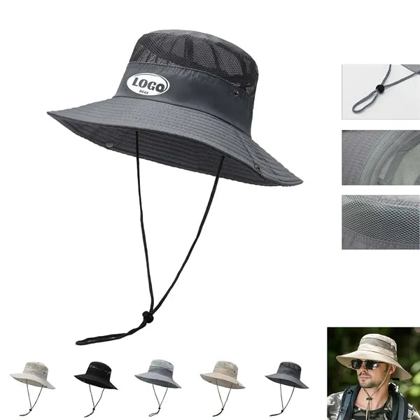 Unisex Wide Brim Sun Hat Summer UV Protection Caps