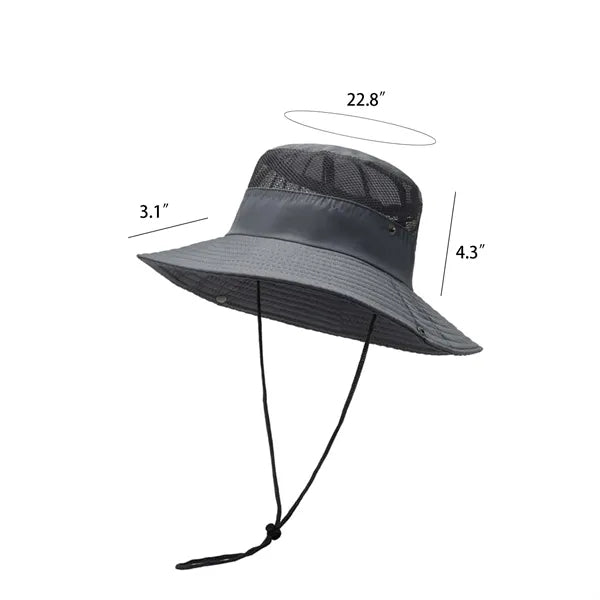 Unisex Wide Brim Sun Hat Summer UV Protection Caps