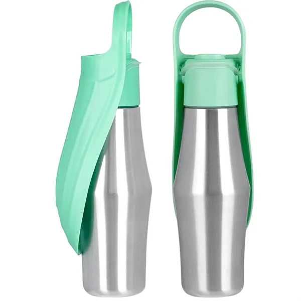 27oz Pet Travel Water Bottle with Drinking Tray