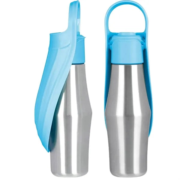 27oz Pet Travel Water Bottle with Drinking Tray