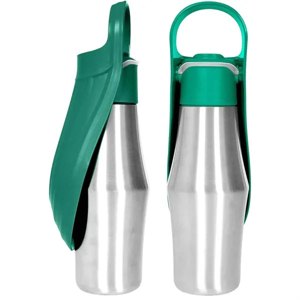 27oz Pet Travel Water Bottle with Drinking Tray