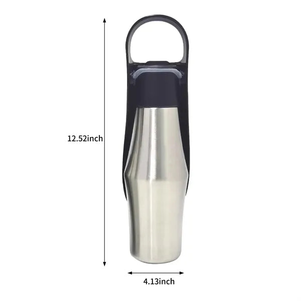 27oz Pet Travel Water Bottle with Drinking Tray