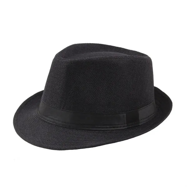 Classic Unisex Straw Fedora Hat