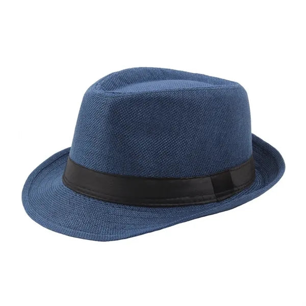 Classic Unisex Straw Fedora Hat