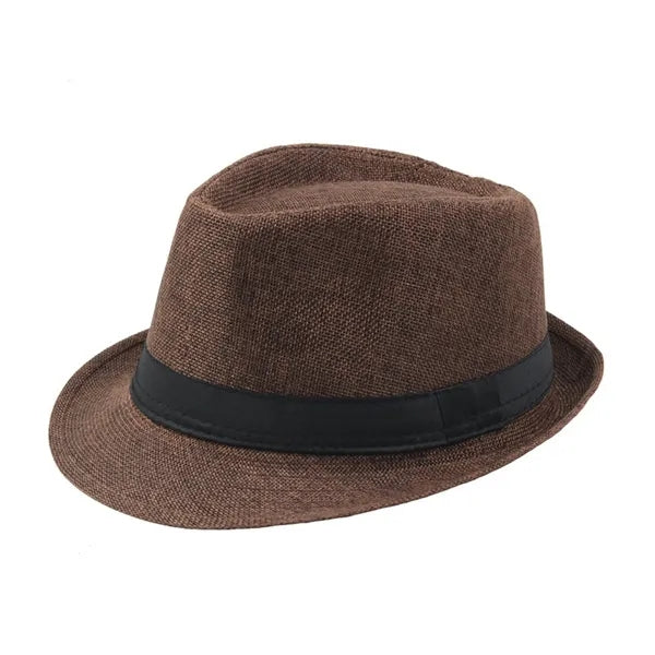 Classic Unisex Straw Fedora Hat