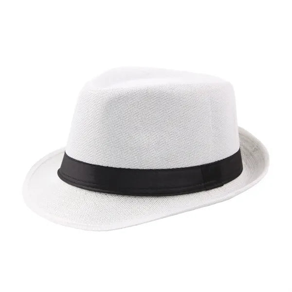 Classic Unisex Straw Fedora Hat