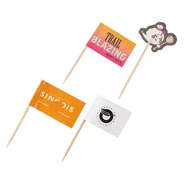 Mini Stick Cupcake Party Toothpick Flags