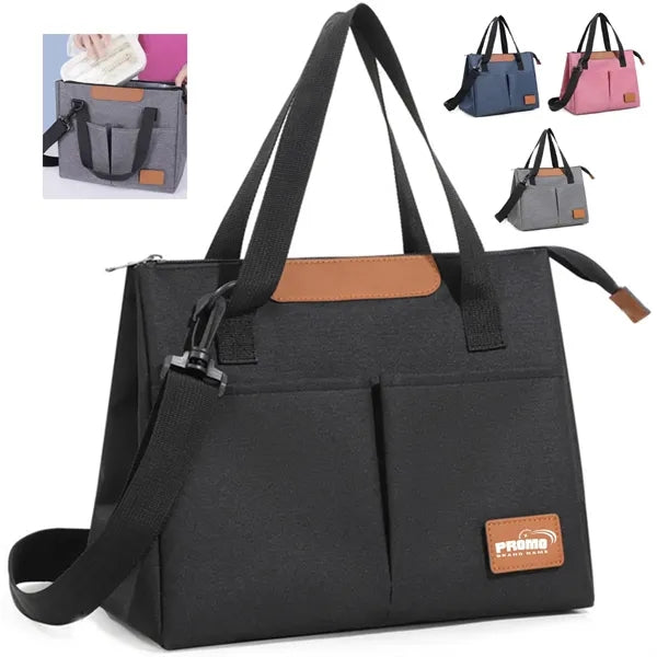 Large Cooler Insulated Lunch Tote with Waterproof Lining