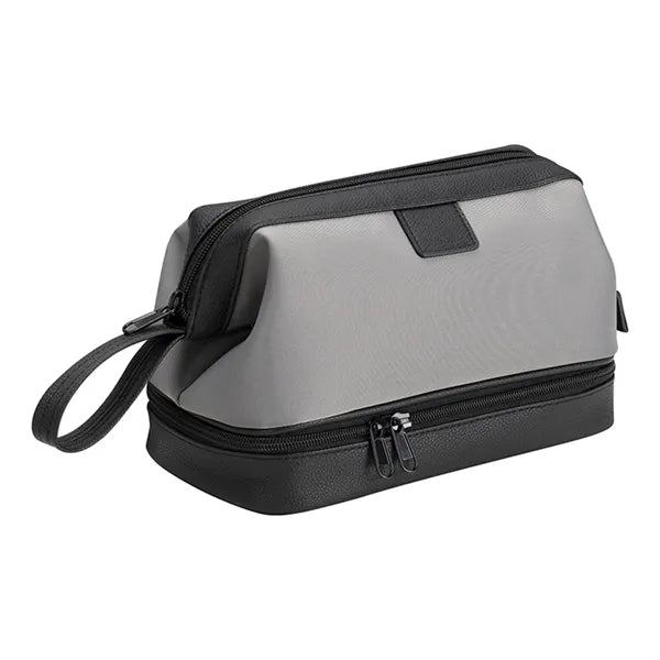 Business Gift Upscale Toiletry Bag for Man Double Layer