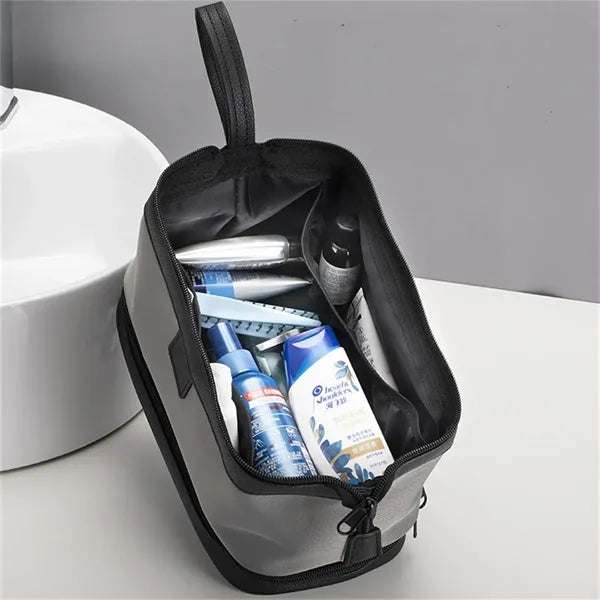 Business Gift Upscale Toiletry Bag for Man Double Layer