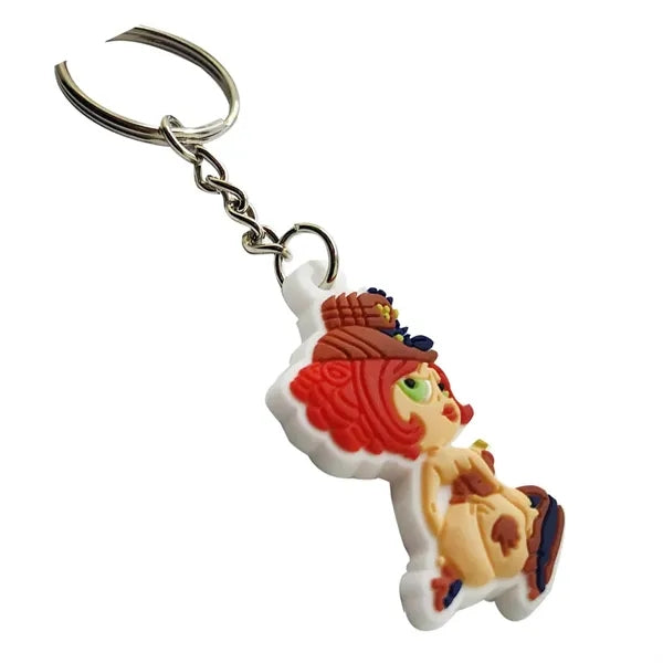 1.5" 3D Custom Soft PVC Key Tag Keychains