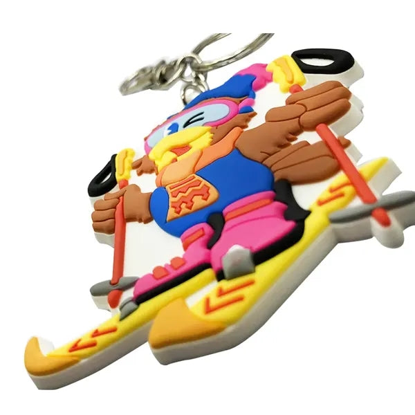 1.5" 3D Custom Soft PVC Key Tag Keychains