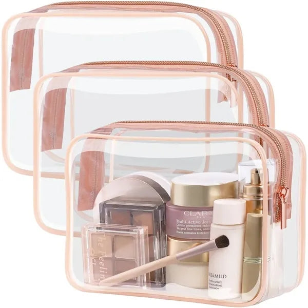 Clear Makeup Bags Quart Size for Women