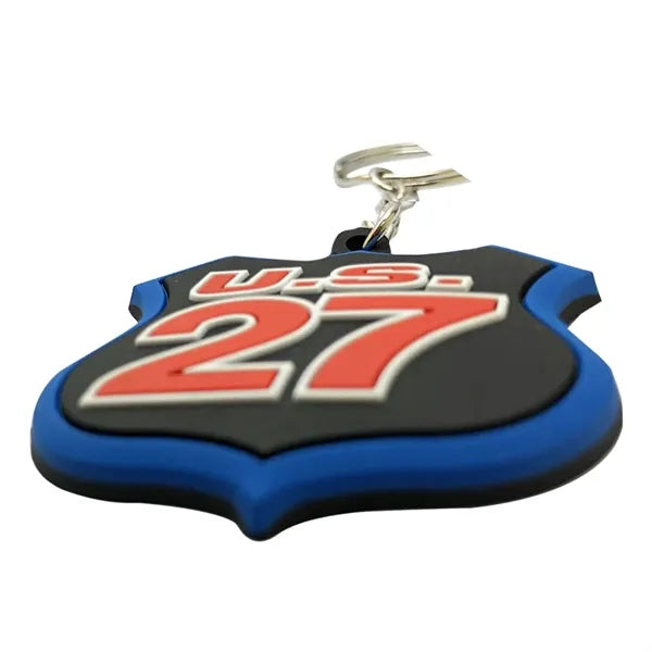 3.5" 3D Rubber / Soft PVC Key Tag Keychains