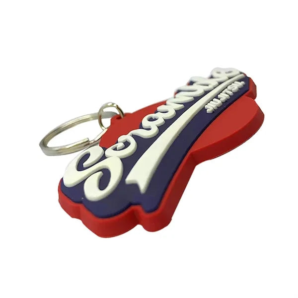 3.5" 3D Rubber / Soft PVC Key Tag Keychains