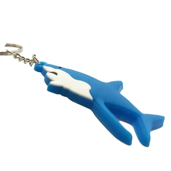 1" 2D Custom Soft PVC Key Tag Keychains