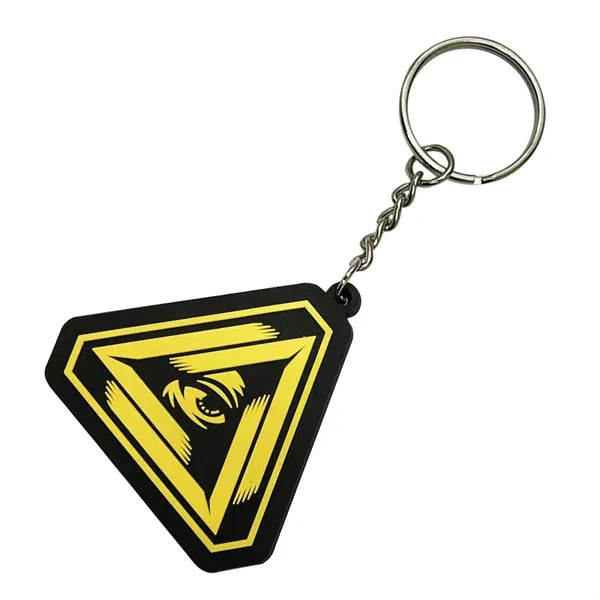 3.5" 2D Rubber / Soft PVC Key Tag Keychains
