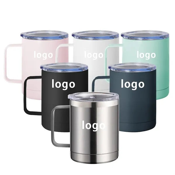 12oz Stainless Steel Insulated Coffee Mug with Handle