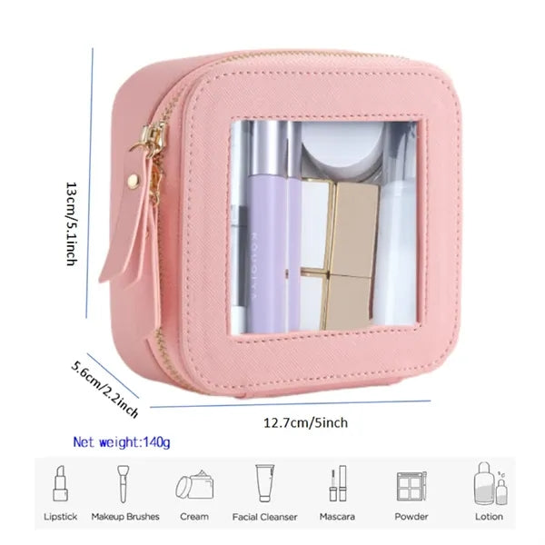 Clear Makeup Bag Travel Cosmetic Case with Zipper