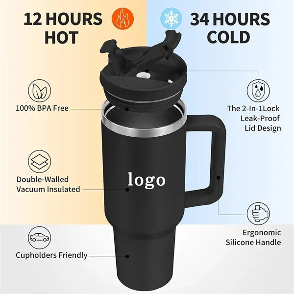 40oz Stainless Steel Insulated Car Tumbler
