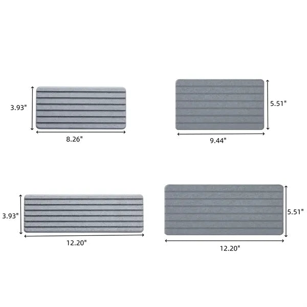 Water Absorbent Diatomite Coasters Rectangle