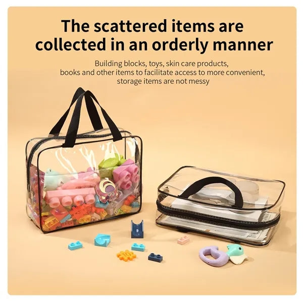 Large Clear Makeup Cosmetic Toiletry Organizer Bag