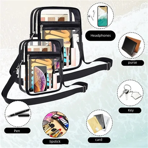 Clear Bags Crossbody Shoulder with Adjustable Strap