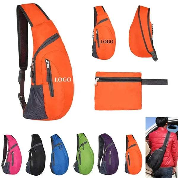 Foldable Crossbody Sling Backpack