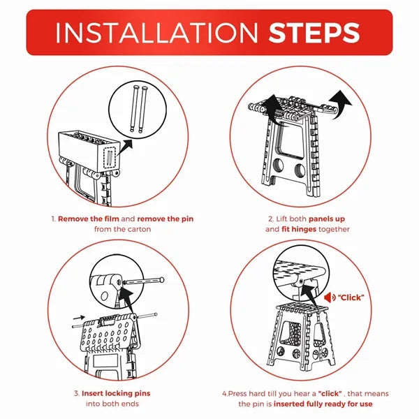 Lightweight Folding Step Stool