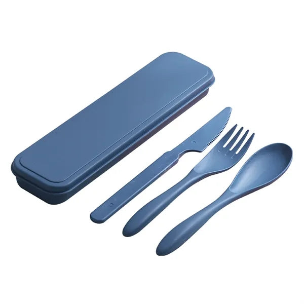 Portable Wheat Straw Utensils Set