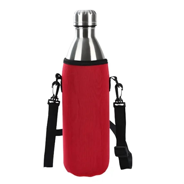 Insulated Bottle Cover W/ Shoulder Strap