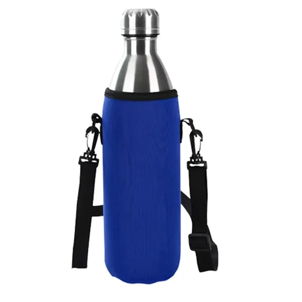 Insulated Bottle Cover W/ Shoulder Strap