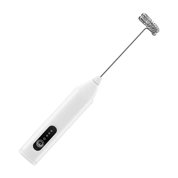 Wireless Electric Milk Frother with Dual-Spring Whisk