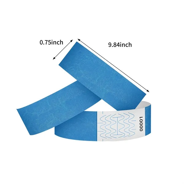 Disposable Waterproof Wristband with Anti-Tamper Code