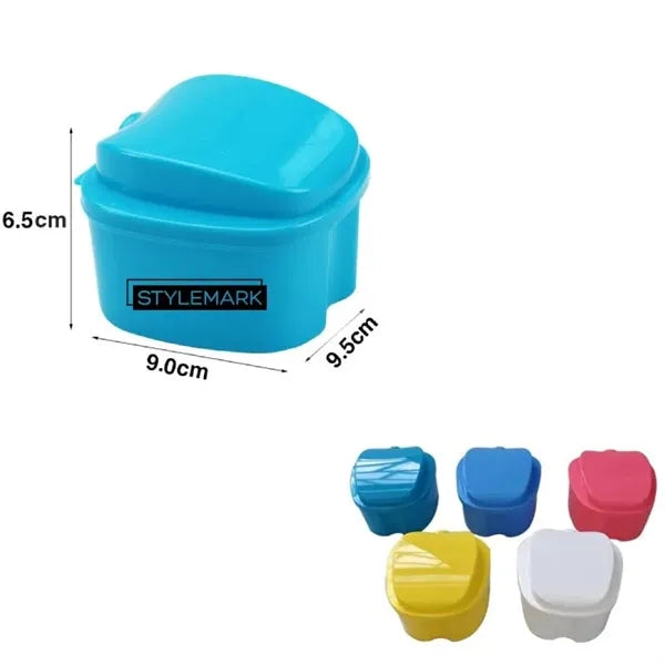 Colors Denture Bath Case Cup Holder Storage Soak Container