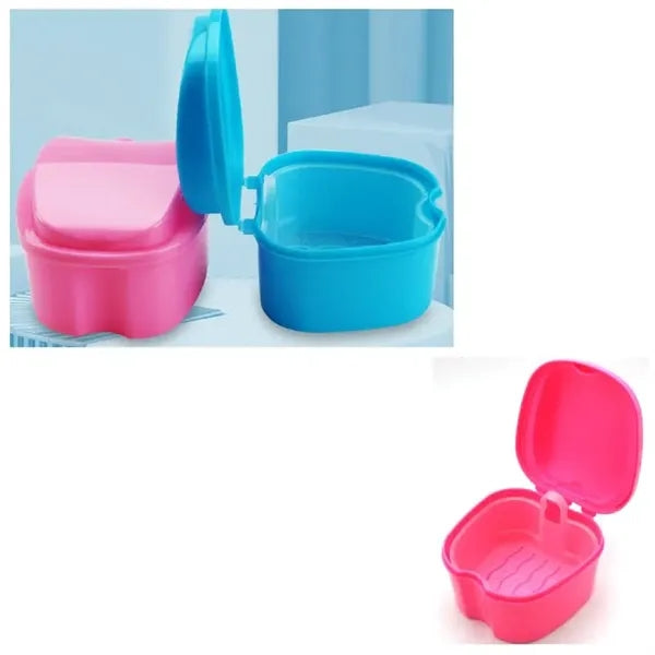 Colors Denture Bath Case Cup Holder Storage Soak Container