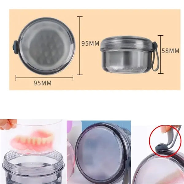 Container Cups for Soaking Full & Partial Dentures