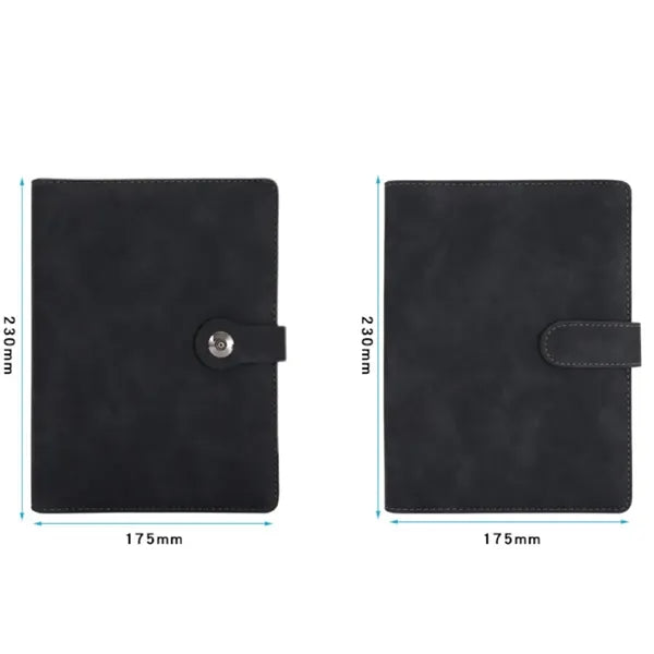 A5 PU Leather Loose-Leaf Business Notebook