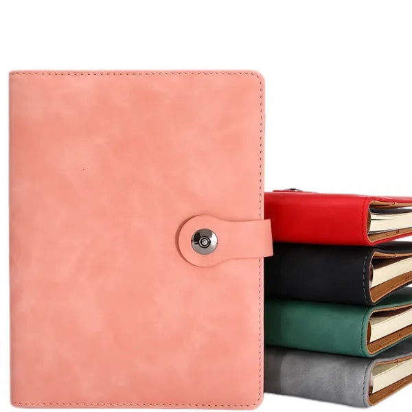 A5 PU Leather Loose-Leaf Business Notebook