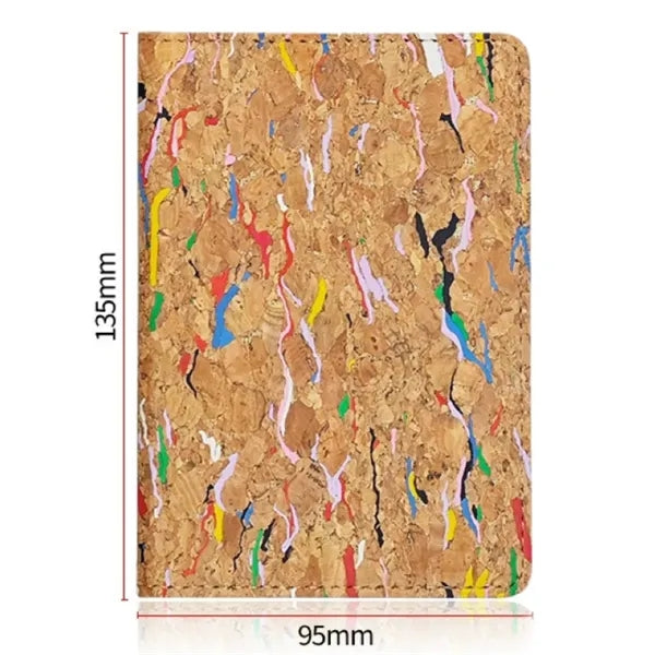 Logo Portable Cork Passport Case ID Holder