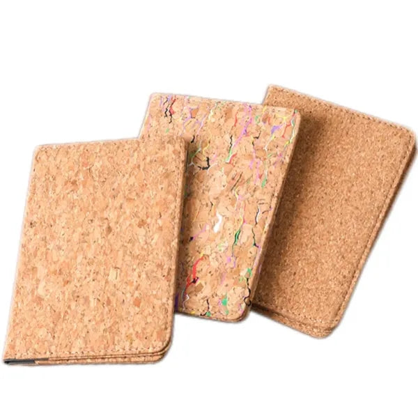 Logo Portable Cork Passport Case ID Holder