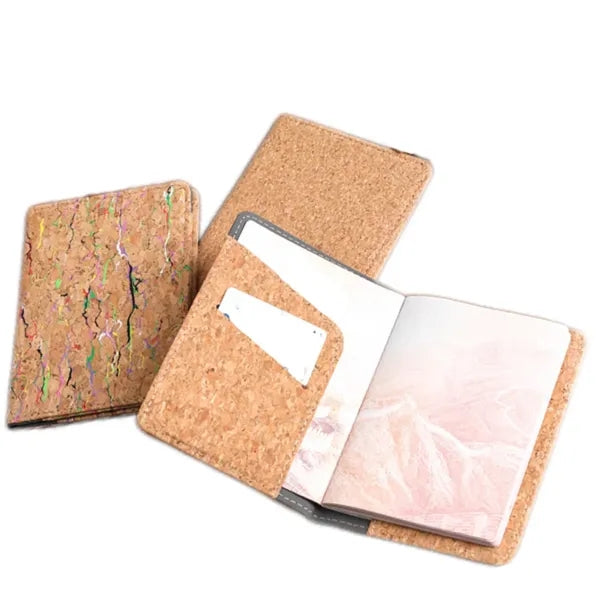 Logo Portable Cork Passport Case ID Holder