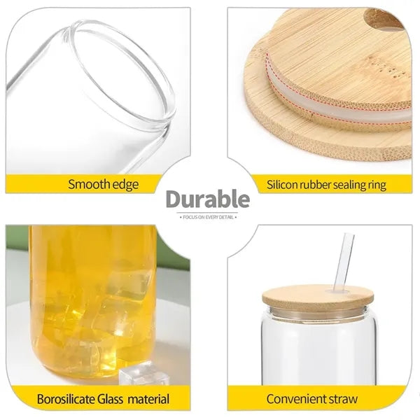16oz Can Shaped Drinking Glass Cup