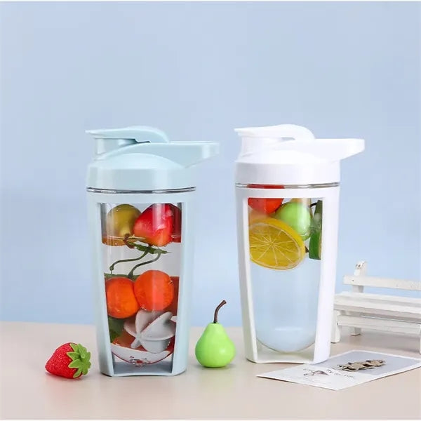 500ml Plastic Protein Shaker Sport Water Bottle with Ball