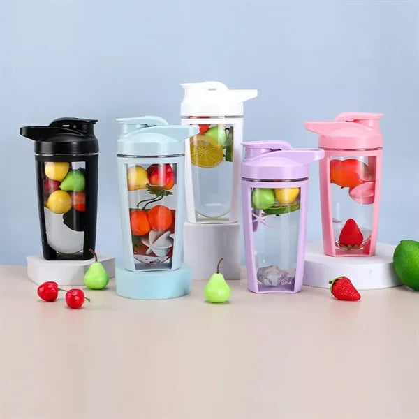 500ml Plastic Protein Shaker Sport Water Bottle with Ball