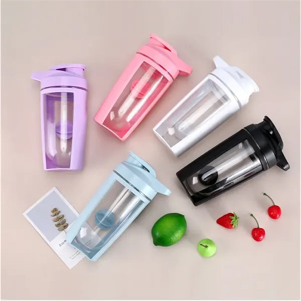 500ml Plastic Protein Shaker Sport Water Bottle with Ball